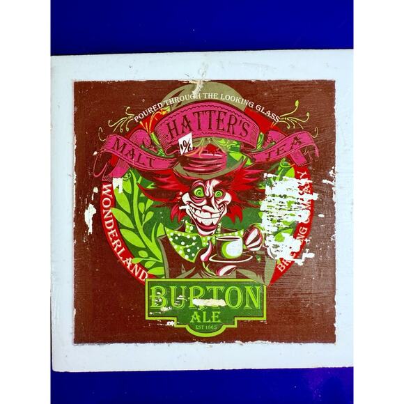 Coaster Set Burton Ale Nightmare Before Xmas Characters 6 Handmade Ceramic Tiles - Picture 4 of 10